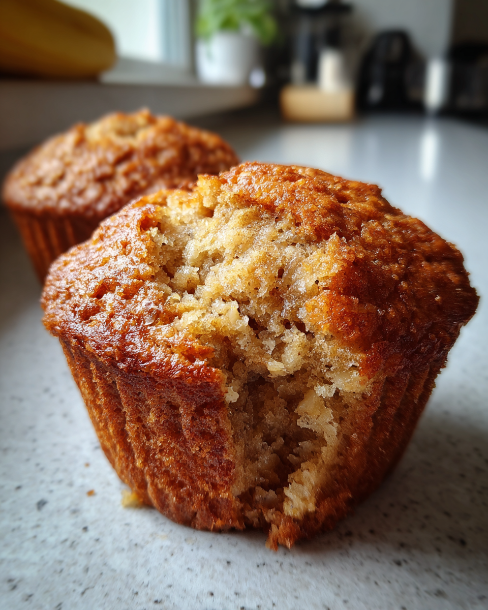 Vegan banana muffins - detail 4
