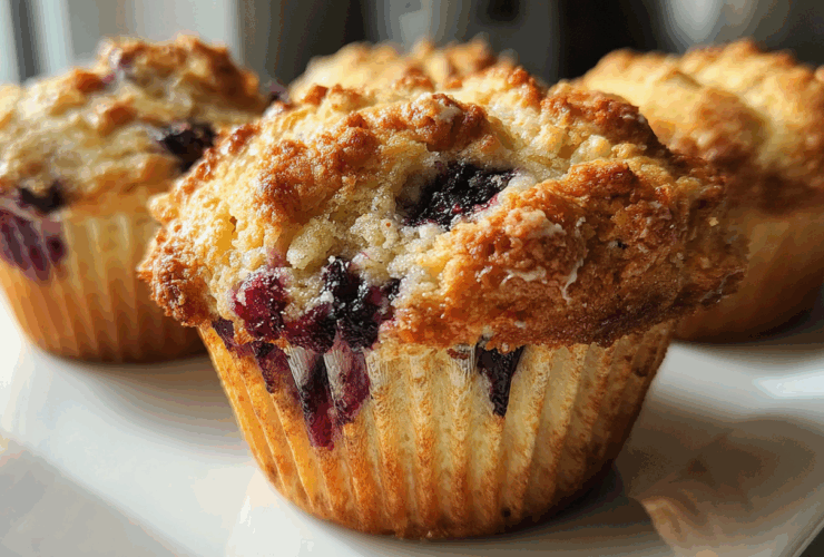 Vegan blueberry muffins