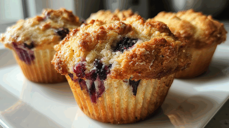 Vegan blueberry muffins