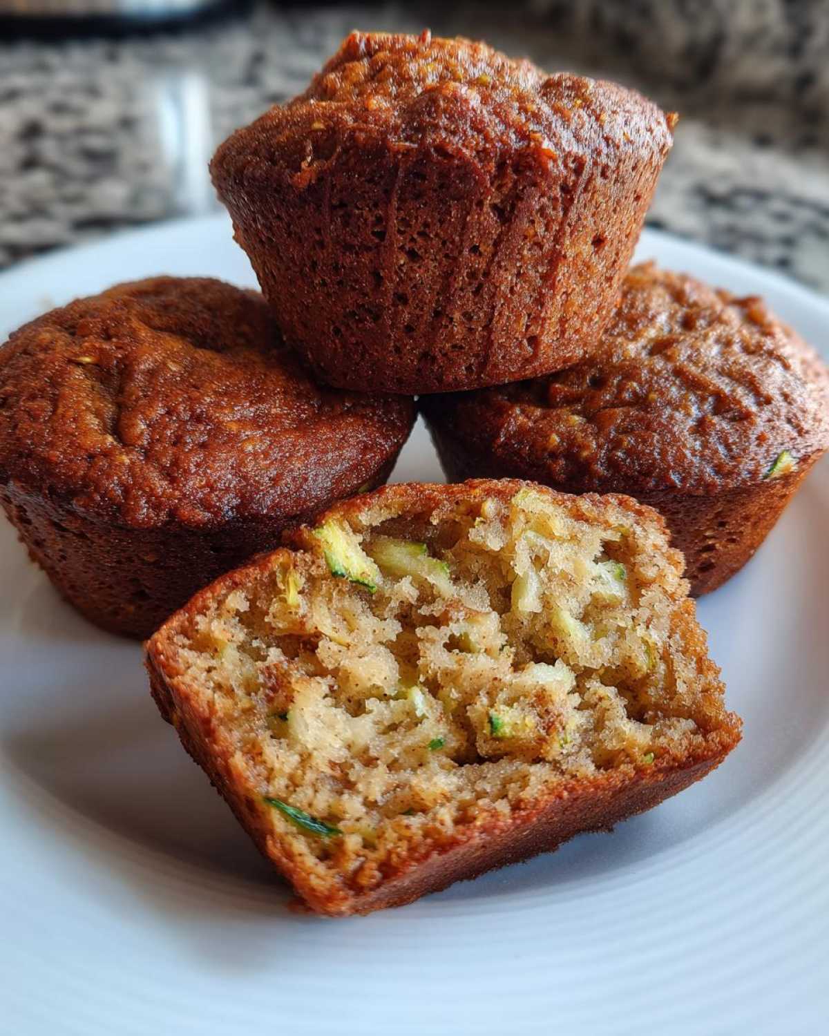 Vegan zucchini muffins - detail 3