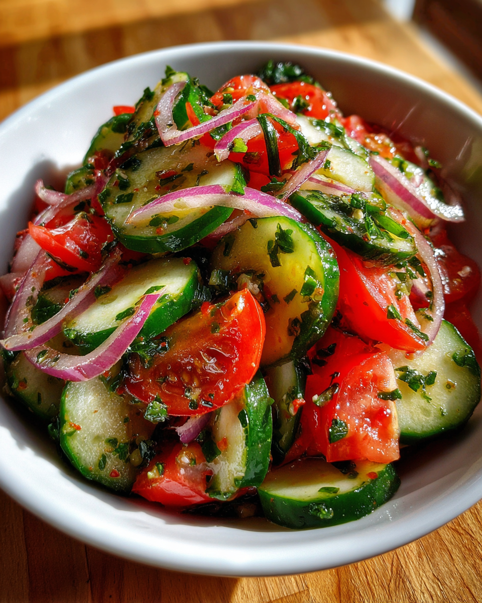 Zesty Cucumber & Tomato Salad - detail 1