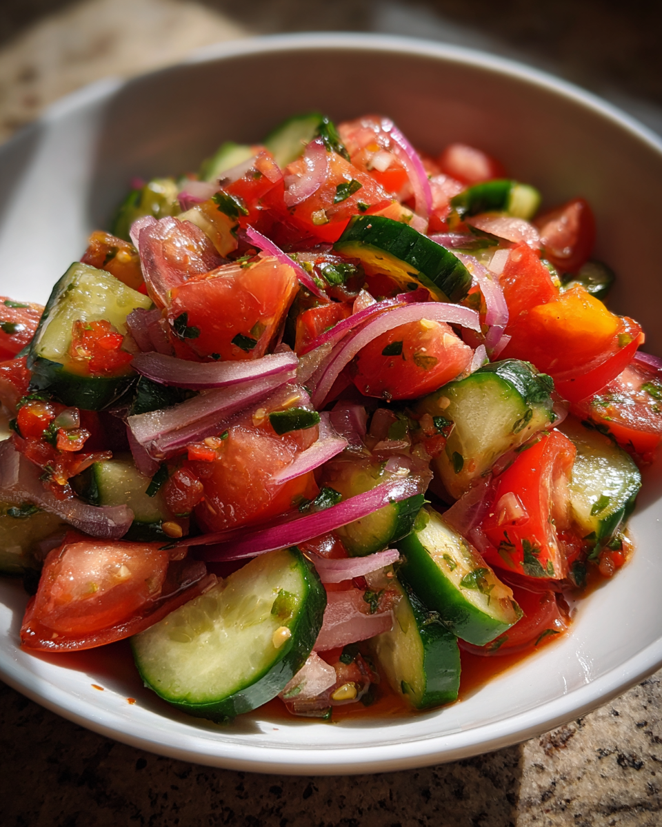 Zesty Cucumber & Tomato Salad - detail 2