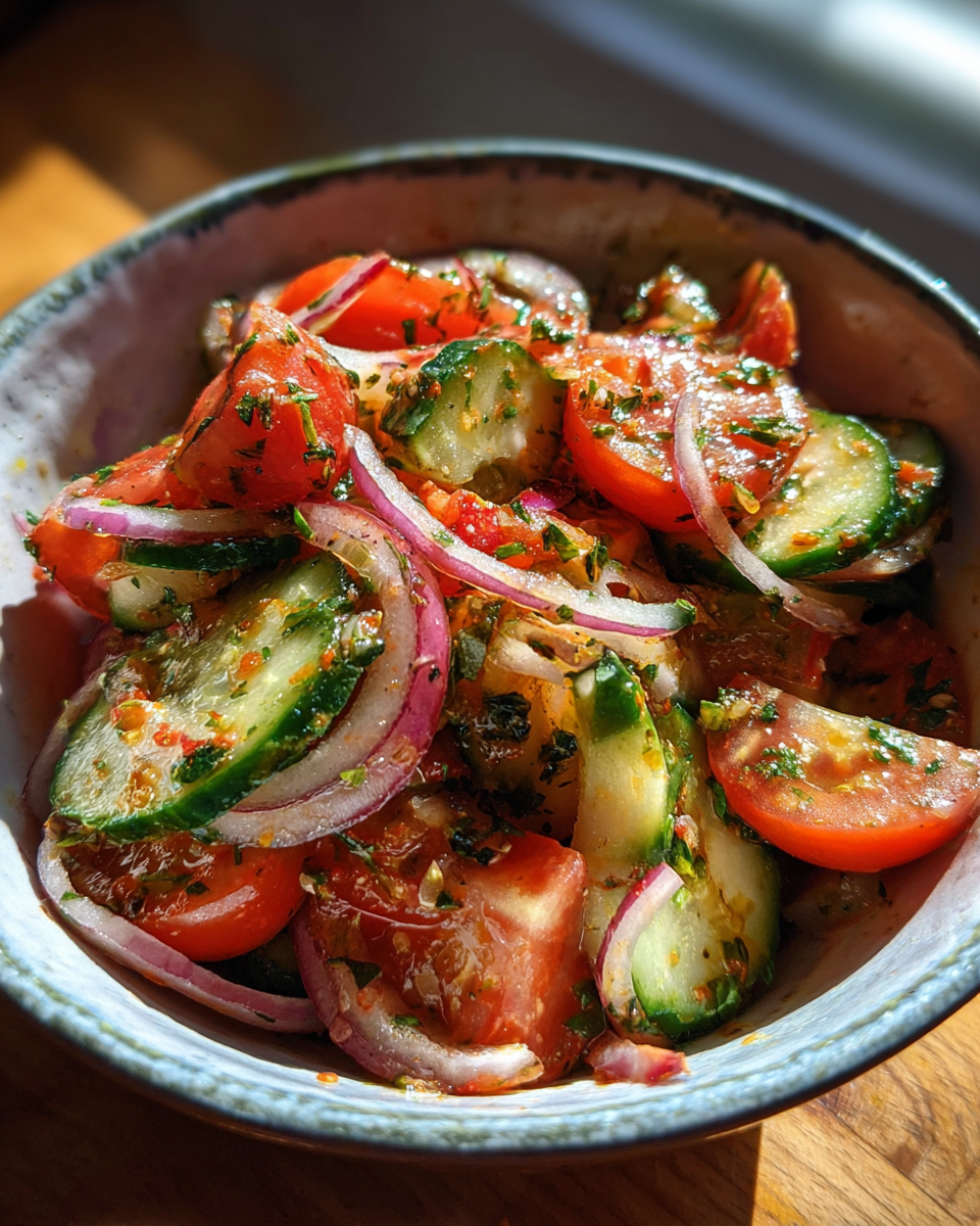 Zesty Cucumber & Tomato Salad - detail 3