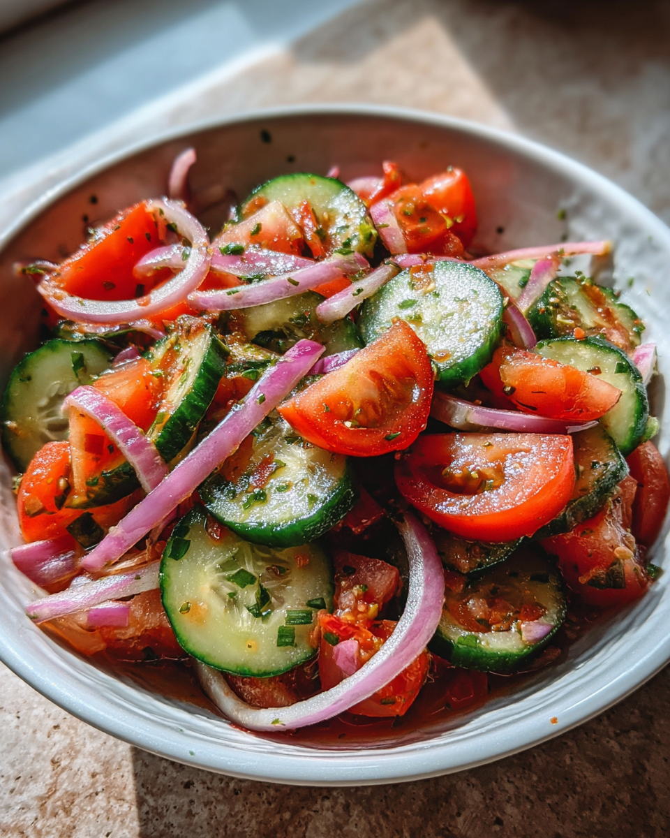 Zesty Cucumber & Tomato Salad - detail 4